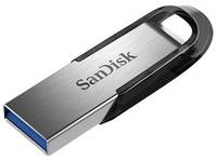 Флешка SanDisk CRUZER ULTRA FLAIR USB3.0 64GB (Серебристая)