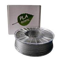 PLA Ecofil пластик Стримпласт 1.75 мм для 3D-принтеров, 1 кг серебристо-серый