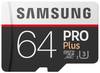 Карта памяти Samsung microSDXC PRO Plus 64 Gb +SD adapter