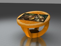 Интерактивный стол Апельсин долька 32"Full HD 4 касания