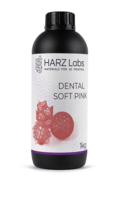Фотополимер HARZ LABS Dental Soft Pink для 3D принтеров LCD/DLP 1 л